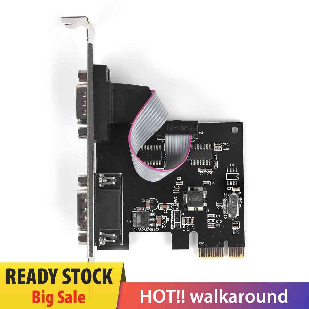 Thẻ Mở Rộng PCI-Express Sang Cổng Kép RS232 Chuyên Dụng