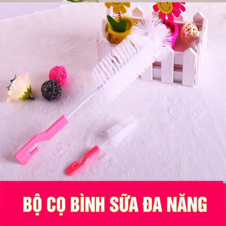 Cọ Rửa Bình Sữa 2 Chi Tiết Bộ Cọ Bình Và Núm Ti Hiệu Quả Tiện Dụng Đồ Dùng Mẹ Bé BabyRice 070