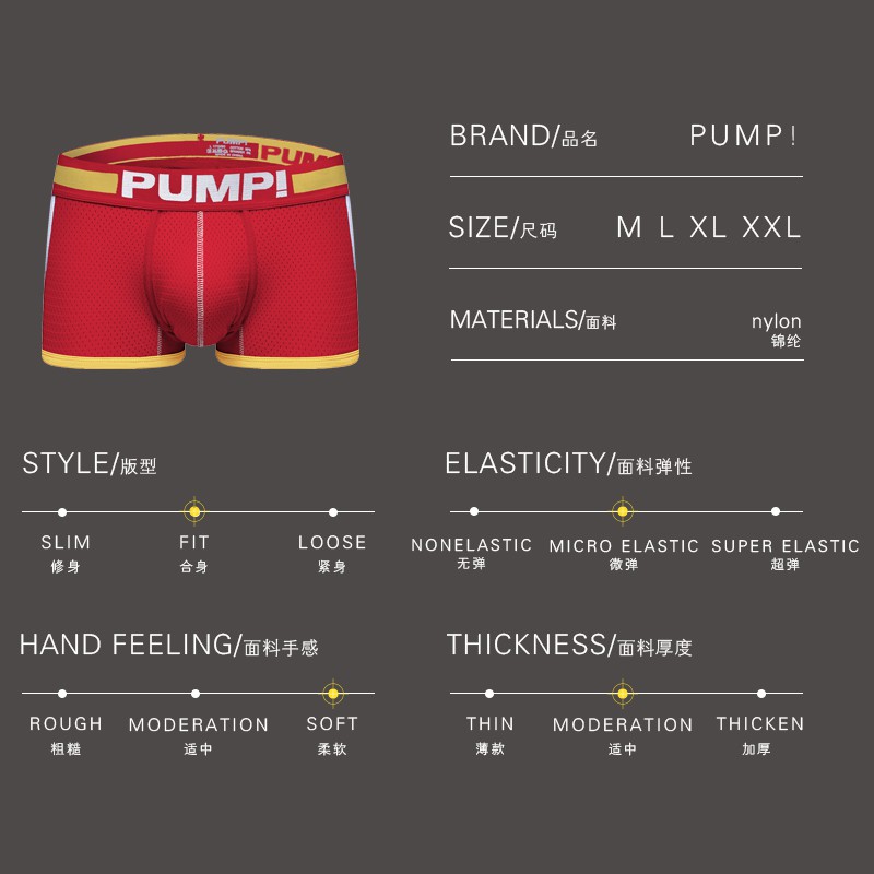 ORLVS Quần lót boxer chất liệu thoáng khí nhanh khô thời trang cho nam