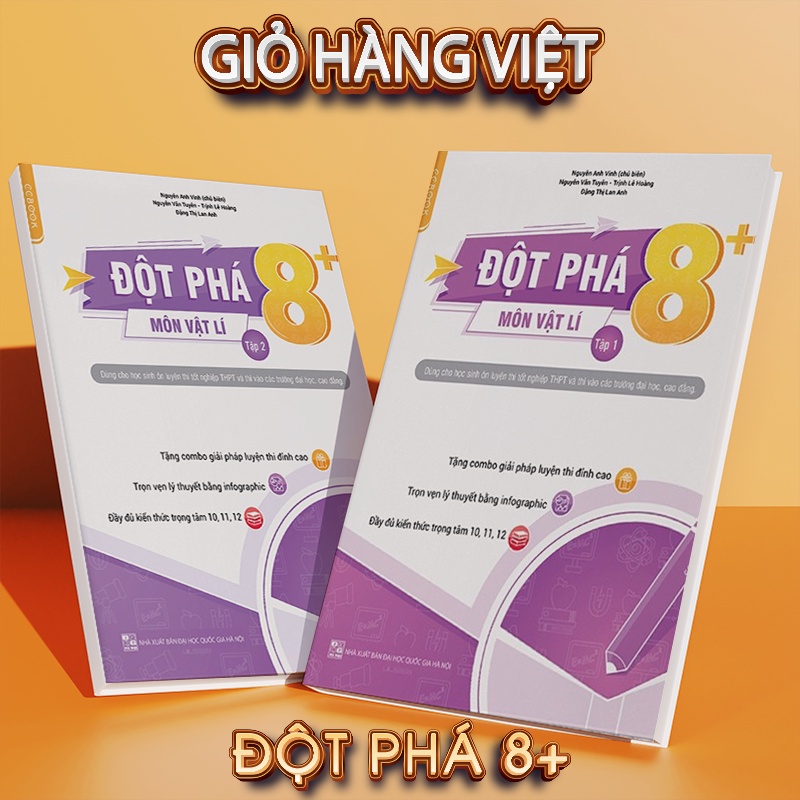 Sách - Combo Đột phá 8+ môn Vật lí (2 tập) - tái bản 2020