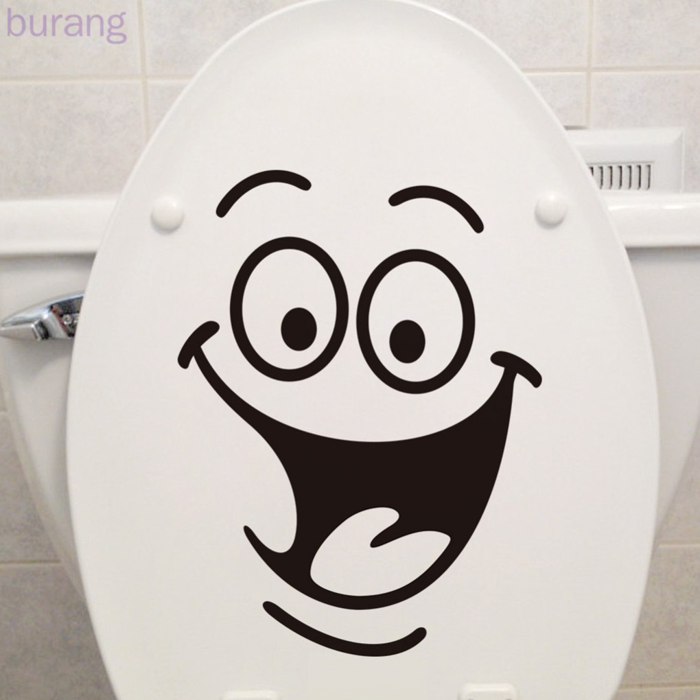 Sticker dán toilet trang trí hình mặt cười ngộ nghĩnh