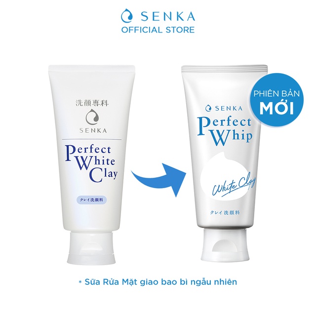 Bộ đôi Senka sữa tắm hương hoa dịu ngọt 500ml và sữa rửa mặt đất sét trắng 120g
