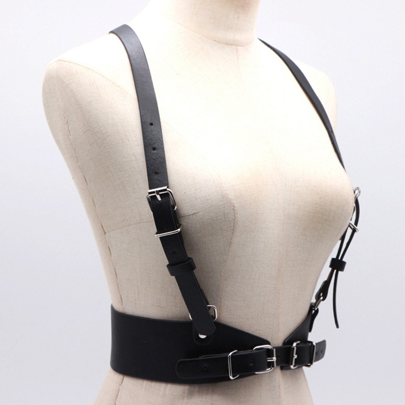 Thắt lưng nữ giả da bản to khóa kim loại thời trang
