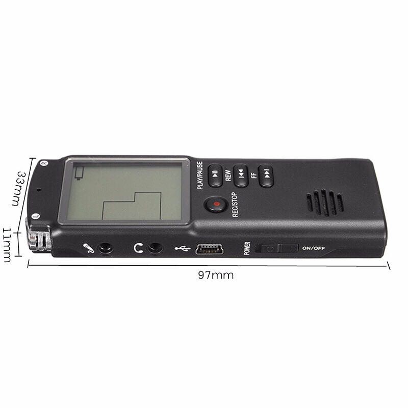 Máy ghi âm giọng nói T60 8GB chất lượng cao tiện dụng kèm phụ kiện