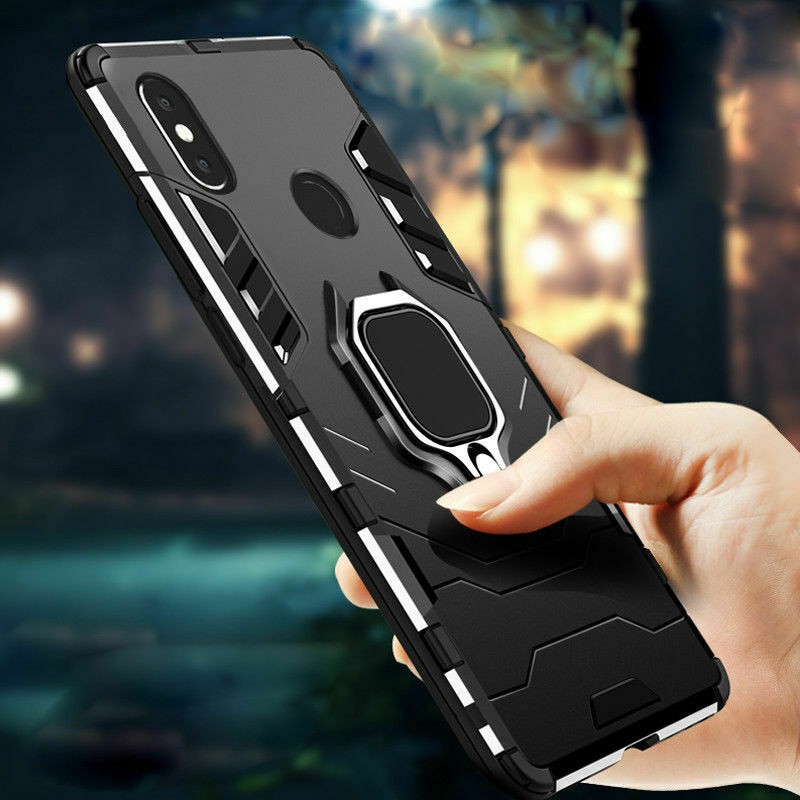 Ốp Điện Thoại Hybrid Chống Sốc Gắn Nhẫn Đỡ Cho Xiaomi Mi Play Max 3 Max 2 Mix 2 Mix 2S Giá Đỡ