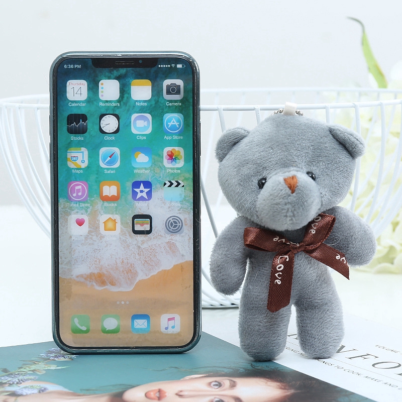 Gấu Nhồi Bông 9cm Có Móc Khóa