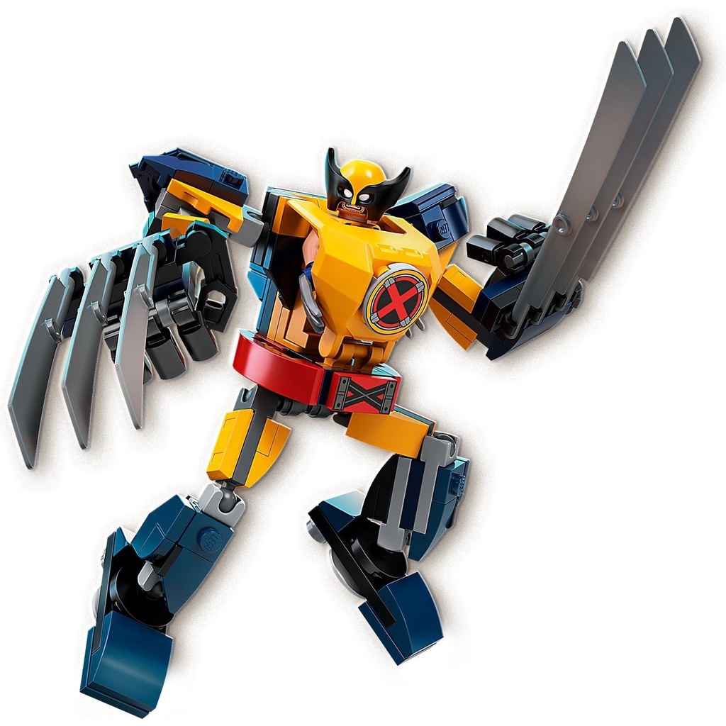 76202 Đồ chơi lắp ráp Iego Marvel Super Heroes X-Men Wolverine Mech Armor - Áo giáp người sói.