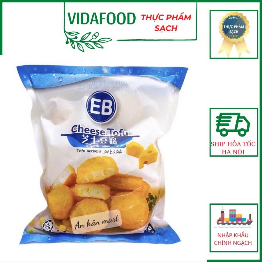 Đậu Hũ Phô Mai Tươi Nhập Khẩu Malaysia, Đậu Hũ Phô Mai Thả Lẩu, Đậu Hũ Phô Mai Chiên Giòn Thơm Ngon Béo Ngậy,Hỏa Tốc