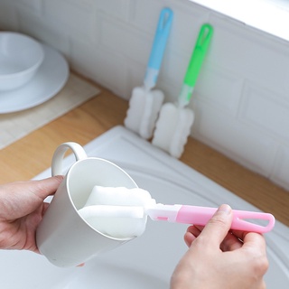 Cây cọ bọt biển rửa ly cốc bình nước cán dài có thể tháo rời xếp gọn DGD-08