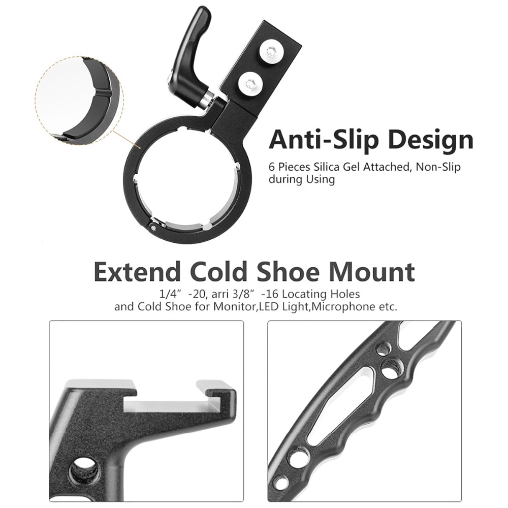 Ronin S Inverted Process Sling Grip labeled Gắn extensions Arm cho DJI Ronin S Zhiyun Crane 2 / Crane Add Phụ kiện