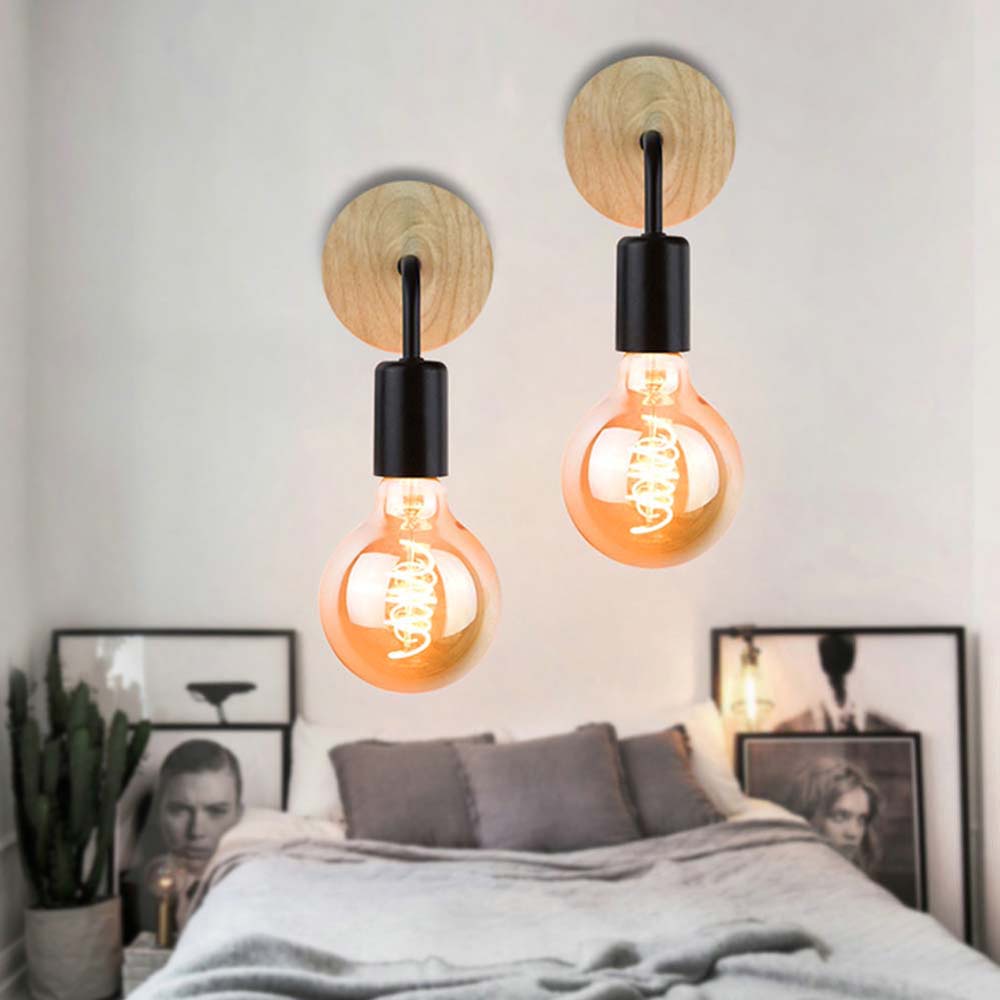 Chuôi đèn gắn tường E27 trang trí phong cách vintage 110V 220V