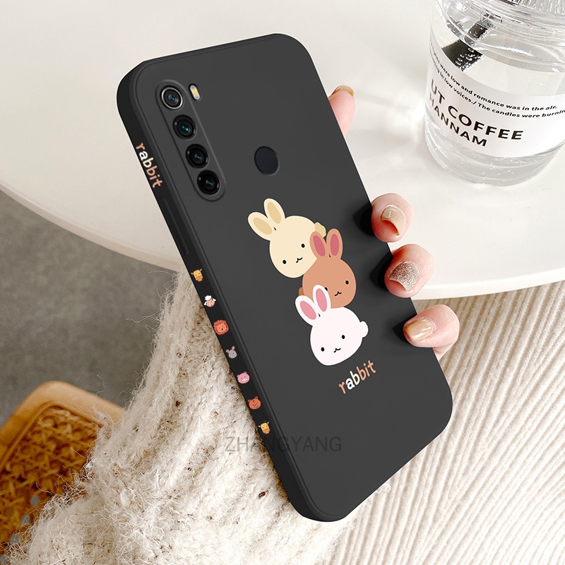 ốp lưng Realme 5 5i 6i 5 pro c3 Ốp Điện Thoại TPU Silicone Hình Ba Chú Thỏ Đáng Yêu Kèm Dây Đeo Cho Realme 5 5i 6i 5 pro c3