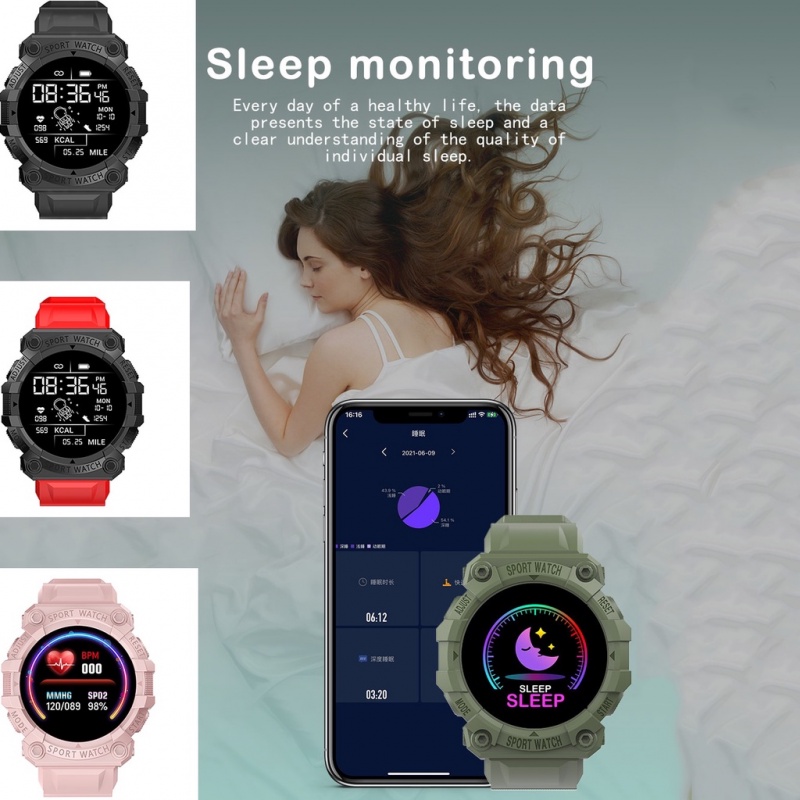 Đồng Hồ Thông Minh Chống Thấm Nước FD68S Kết Nối Bluetooth Màn Hình Cảm Ứng
