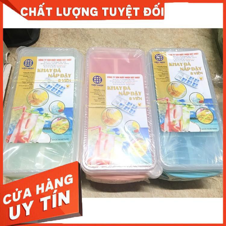 Khay đá có nắp đậy nhựa Việt Nhật- Siêu bền, rẻ đẹp.