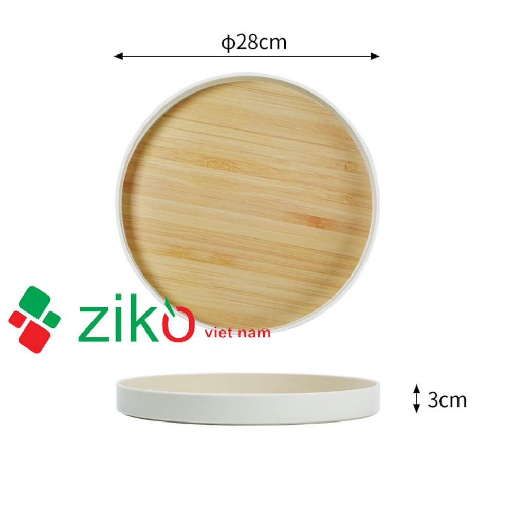 Khay nhưa ABS cao cấp vân gỗ siêu đẹp, chất cứng bóng nhiều kích thước, decor bàn trà, bàn ăn