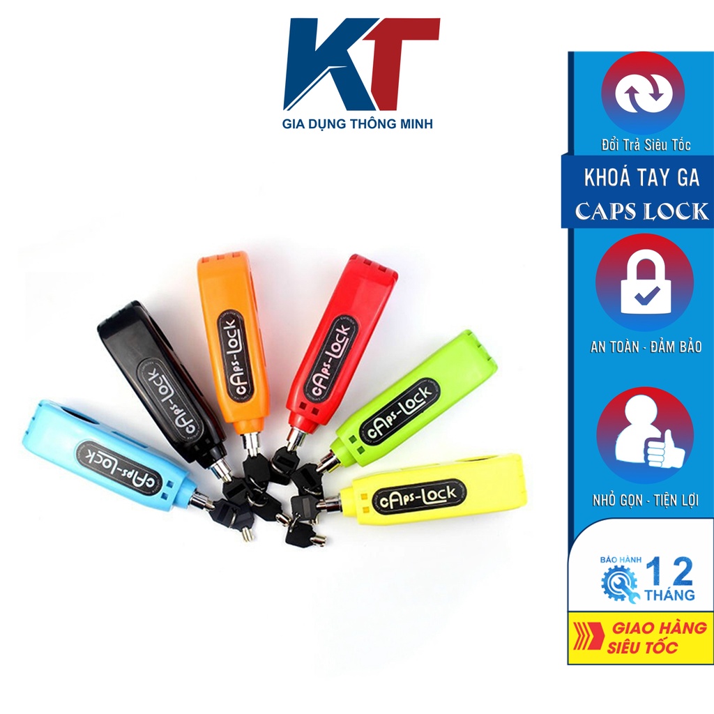 Khóa phanh, Thắng, Tay ga xe máy caps lock chống trộm nhựa ABS cực bền cực tiện lợi