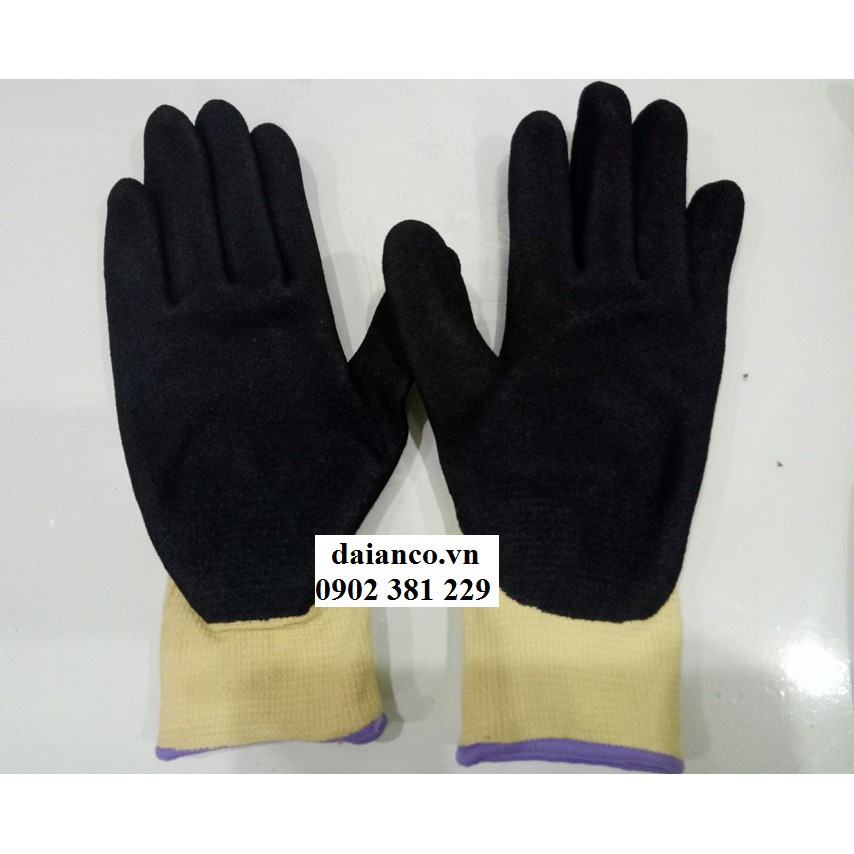 Găng tay Takumi phủ nitrile màu vàng (chống cắt SG-730)