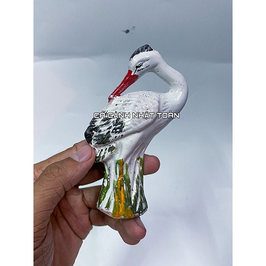 CÒ SỨ TRÁNG MEN TRANG TRÍ BỂ CÁ NON BỘ CAO 12CM