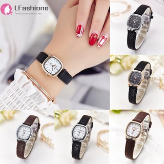 Đồng hồ mặt vuông dây da thời trang sang trọng dành cho nữ