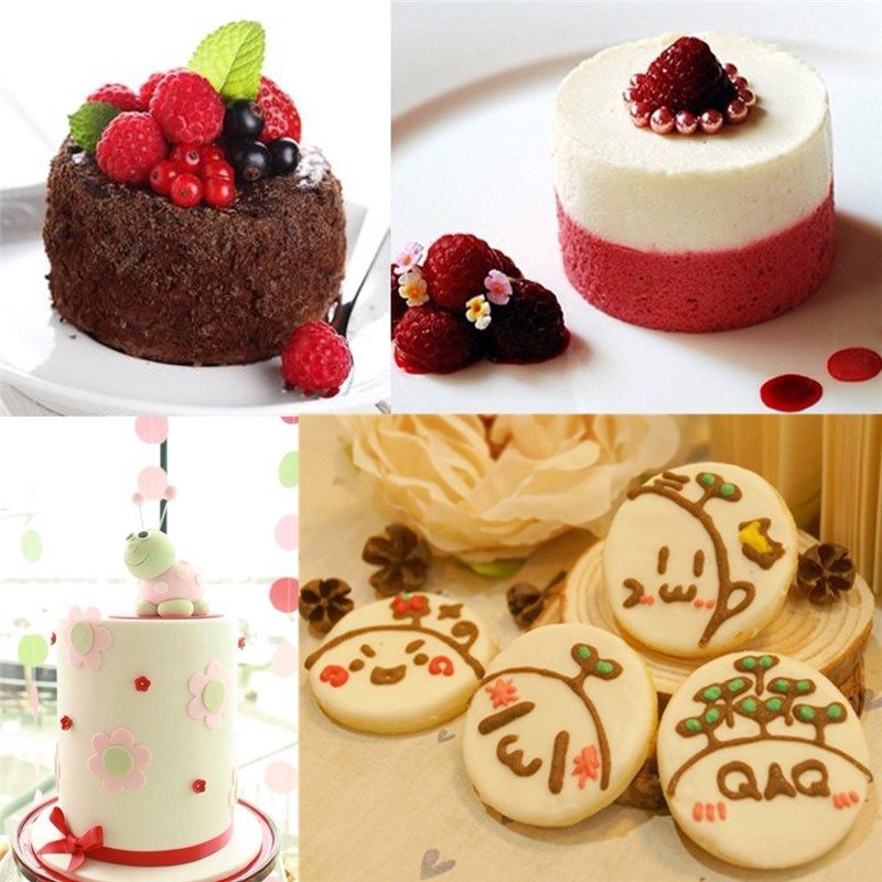 Set 5 Khuôn Làm Bánh Quy Hình Tròn Bằng Thép Không Gỉ
