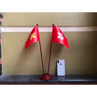 Cờ để bàn Việt Nam - Hồng Kông