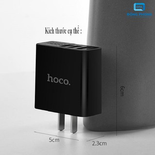 Củ Sạc Đa Năng Hoco C15 3 Cổng USB Chính Hãng