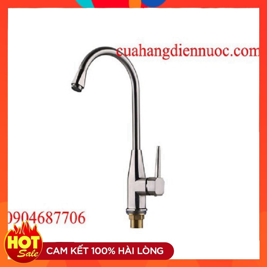 Vòi Chậu Rửa Bát Nóng Lạnh VRB 05 tặng đôi dây cấp inox