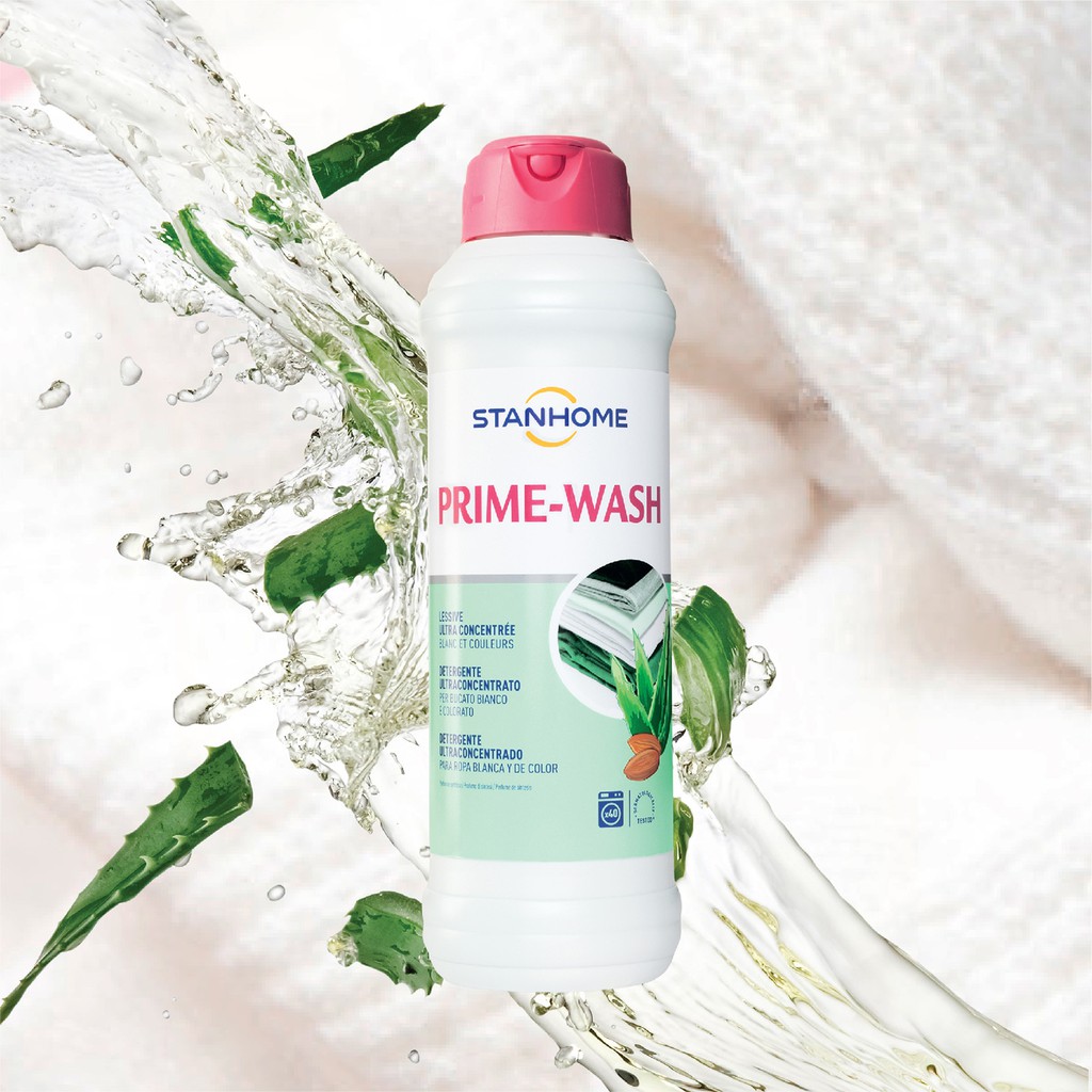 Nước giặt cho đồ trắng và sáng màu hương thơm dịu ngọt Stanhome prime wash sweet feeling 1000ml