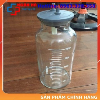 Bình chứa dịch, Thuỷ tinh cho máy hút dịch 2 bình yuwell 7a-23d, 7a-23b, máy Kaneko