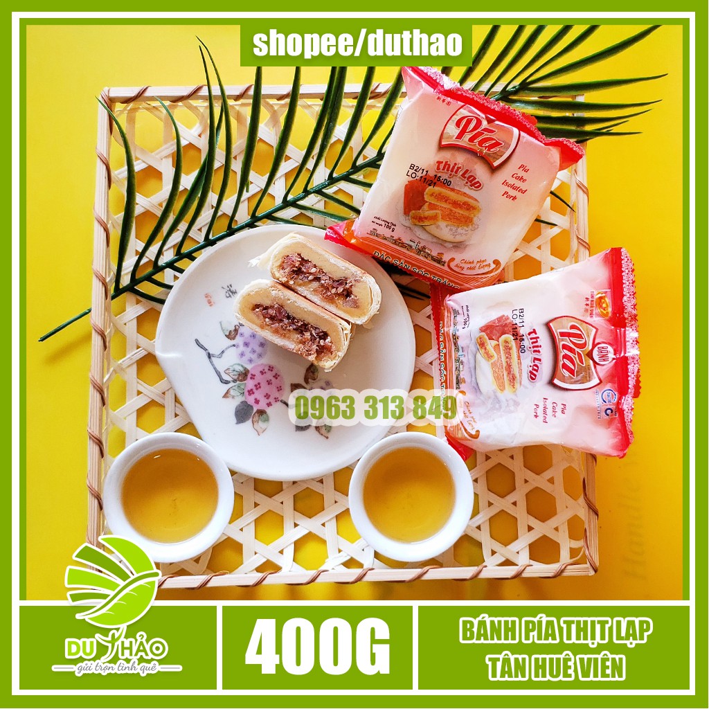 Bánh pía mặn thịt lạp xưởng Tân Huê Viên 400g