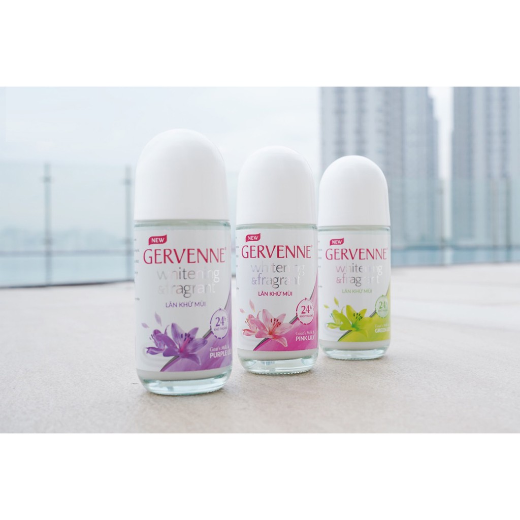 (sỉ) Lăn khử mùi Gervenne trắng da, thanh thoát không bết dính 25ml | BigBuy360 - bigbuy360.vn
