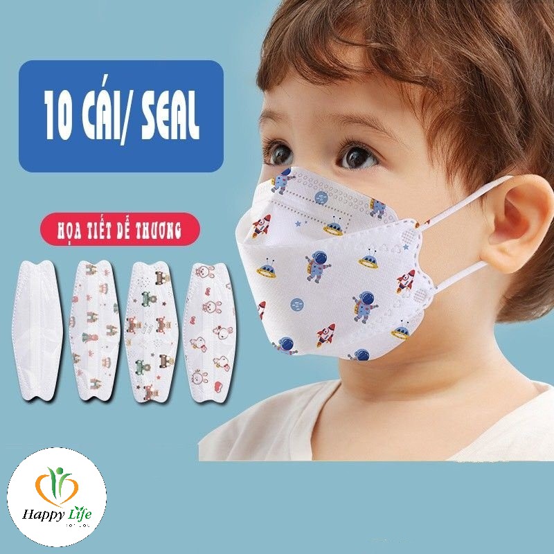 [Mã COSDAY giảm 8% đơn 150K] 😷 Khẩu trang y tế trẻ em 4D - KF94 kháng khuẩn xuất Hàn [10 cái / túi] -Happy Life for You | BigBuy360 - bigbuy360.vn