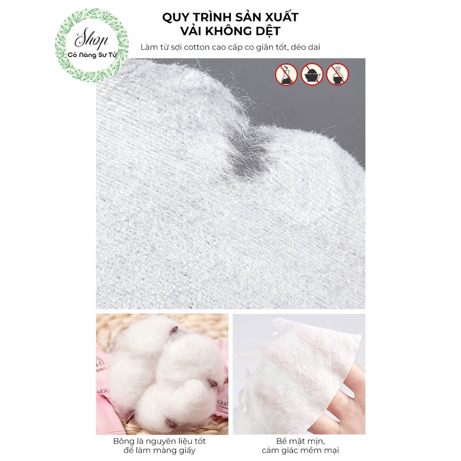 Mặt nạ giấy nén viên kẹo MAYCREATE nội địa Trung - sợi cotton cao cấp co giãn tốt, mặt thoáng khí - Cô nàng sư tử