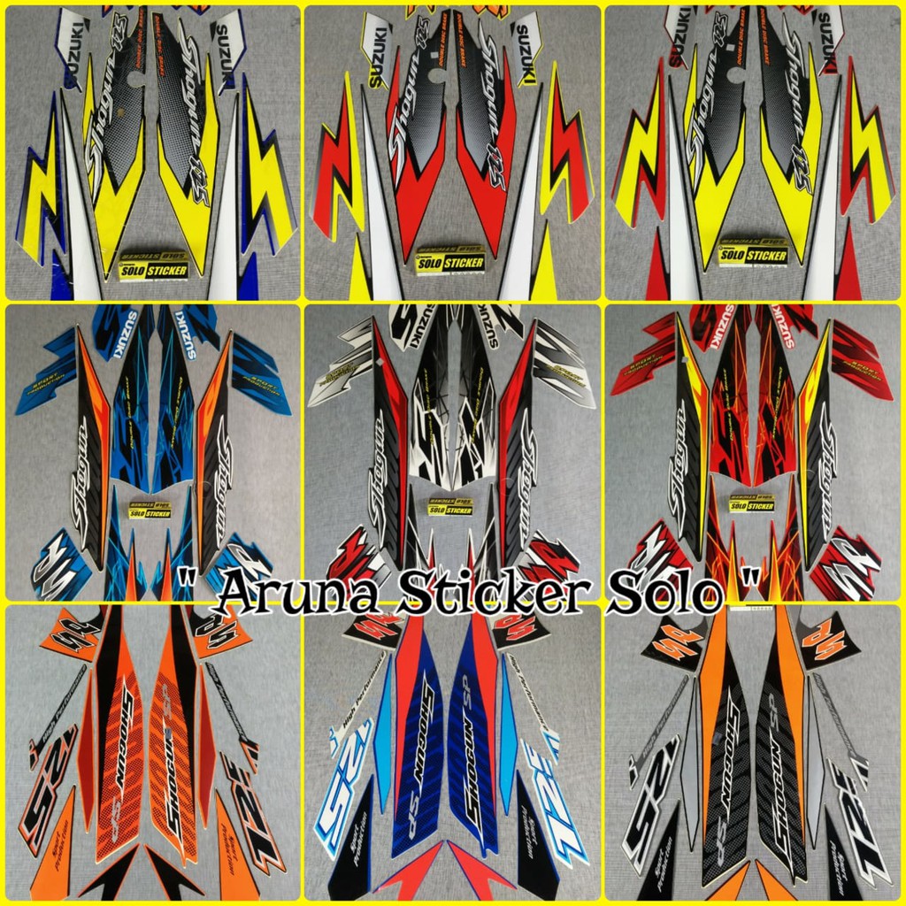 Miếng Dán Trang Trí Xe Mô Tô Suzuki Shogun 125 Shogun 125 SP Th. 2006-2007-2008