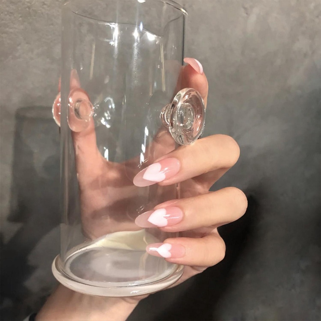 MIHAN1 Hộp 24 Móng Tay Giả Thời Trang Cho Nữ