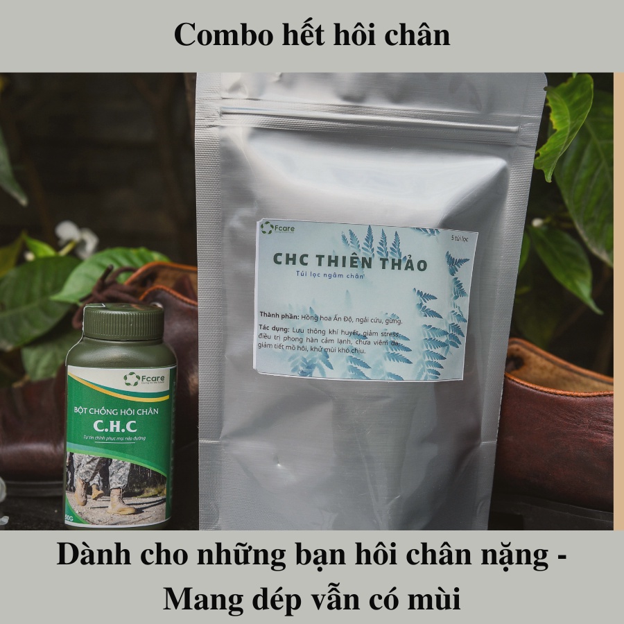 Combo Hết Thối Chân, Thối Giày - Bộ Sản Phẩm Dành Cho Người Mang Dép Vẫn Có Mùi - Thương Hiệu Fcare