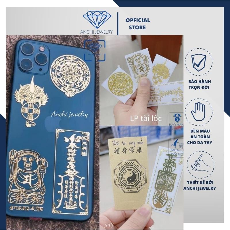 Decan Dán Điện Thoại,Hình Dán Linh Phù May Mắn, Miếng Dán Dế Yêu ANCHI JEWELRY