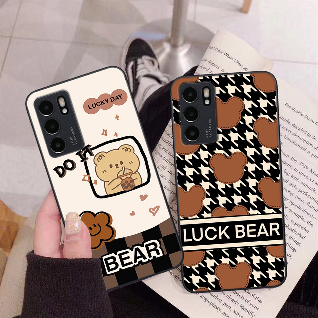 Ốp lưng Oppo RENO 6 5G happy day, gấu bear dễ thương - BỀN - ĐẸP -BAO GIÁ TOÀN THỊ TRƯỜNG