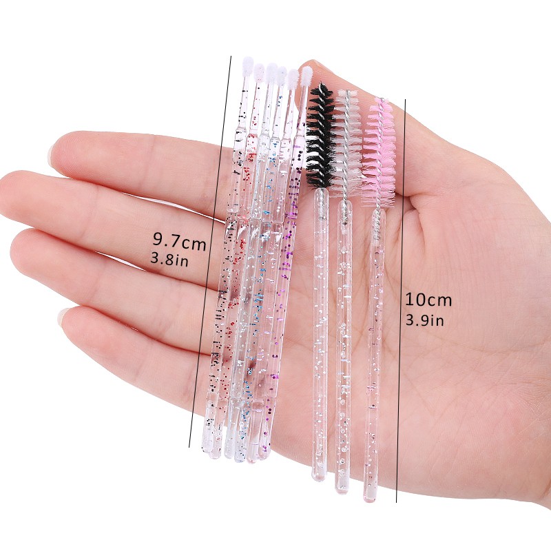 50 tinh thể sử dụng microbrush loại bỏ lớp phủ Mascara lông để kéo dài lông mi.