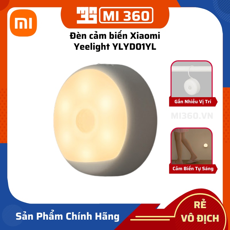 Đèn cảm biến Xiaomi Yeelight YLYD01YL✅ Tự Động Sáng Khi Phát Hiện Chuyển Động