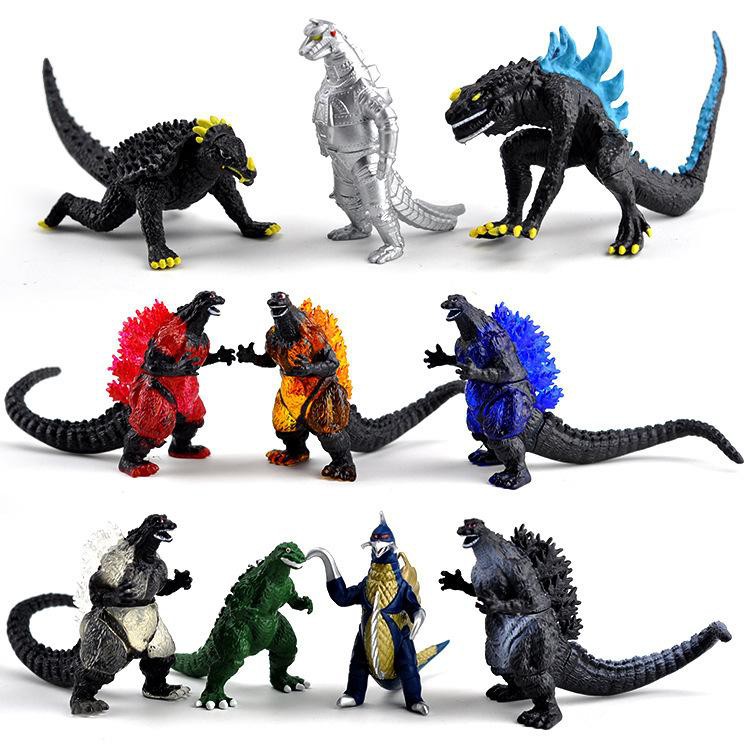 XẢ HÀNG - GIÁ CỰC RẺ] Bộ 10 Mô Hình Quái Vật Godzilla - Đại Chiến Quái Vật Khổng Lồ