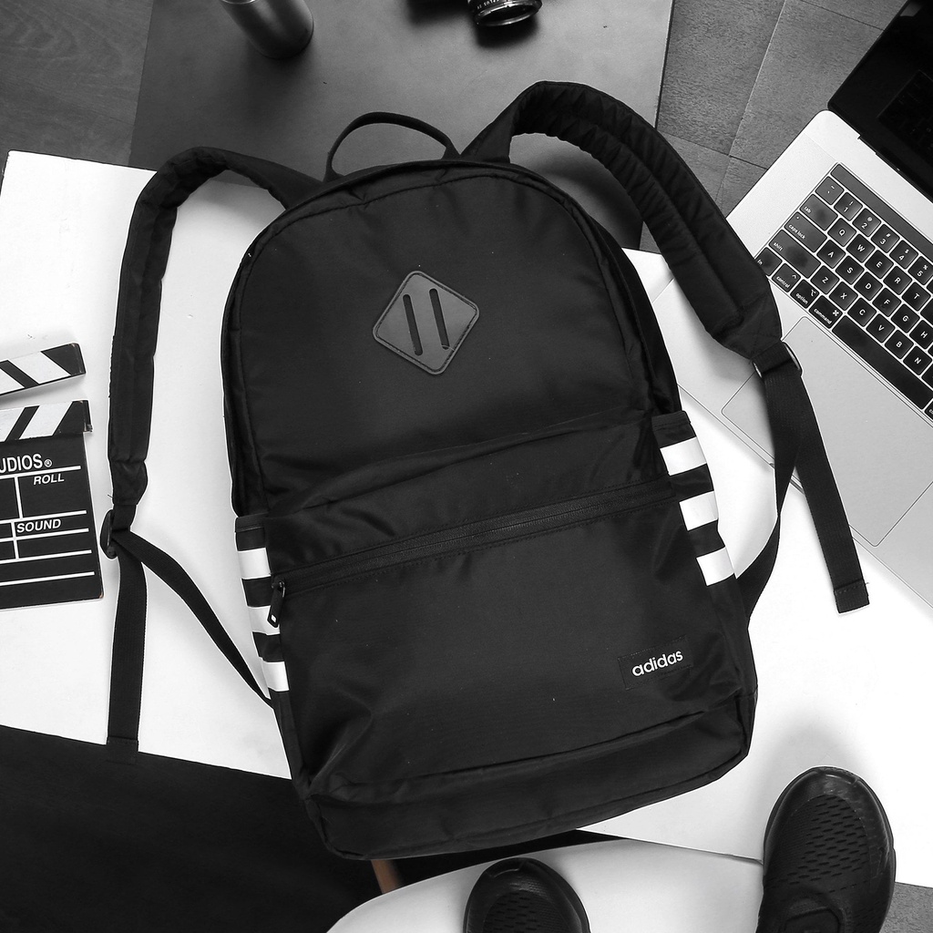 Balo adidas Classic 3-tripes 3 backpack, Balo thời trang cao cấp có ngăn laptop chống nước tốt - Shopbalotui