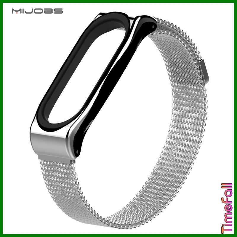 Dây đeo nam châm CLASSIC miband 4, MIBAND 3 chính hãng MIJOBS, dây đeo thay thế mi band 4, 3 milanese loop CLASSIC