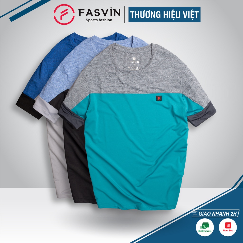 Áo thun thể thao nam Fasvin TS20236.HN chất vải thoáng mát mềm mại
