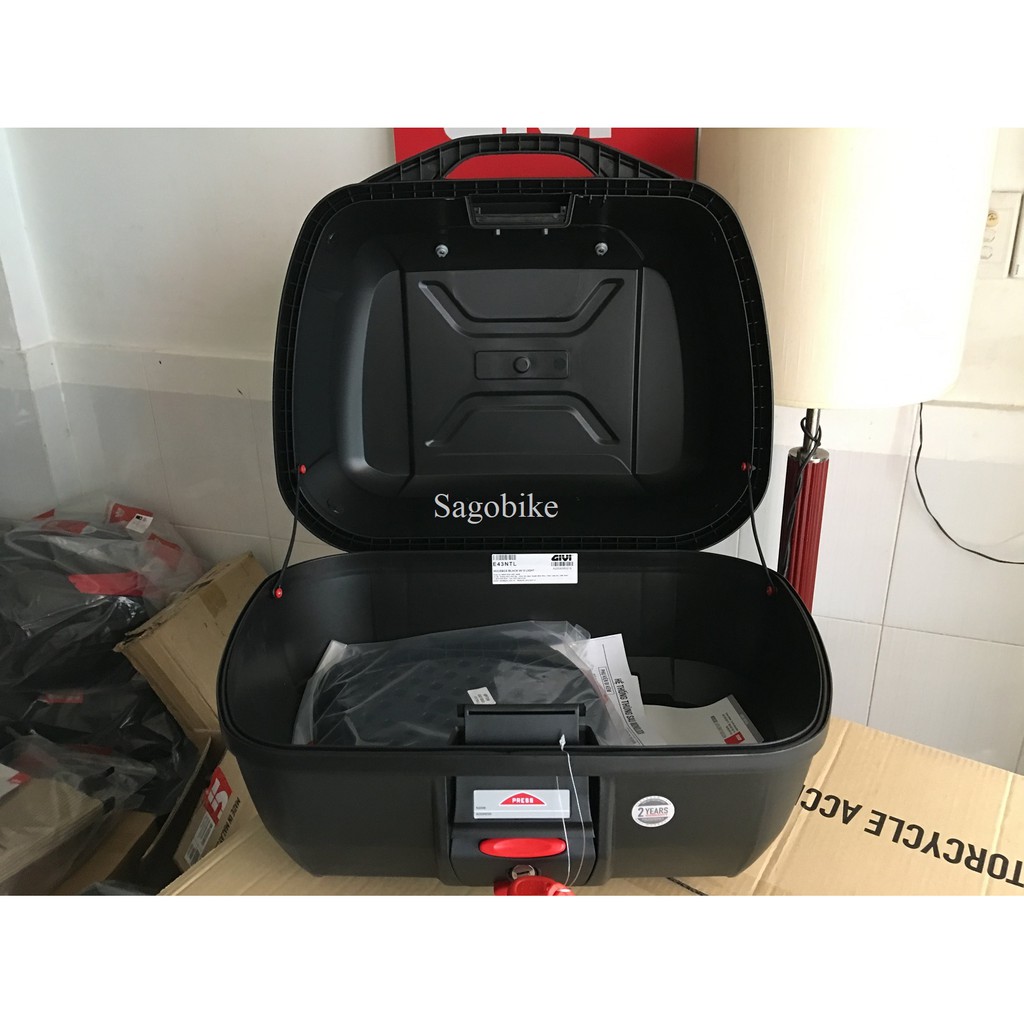 Thùng Givi E43NTL  43 lít, thùng givi E43Gold , E43NTL tặng kèm áo thun givi bản giới hạn, bh 2 năm