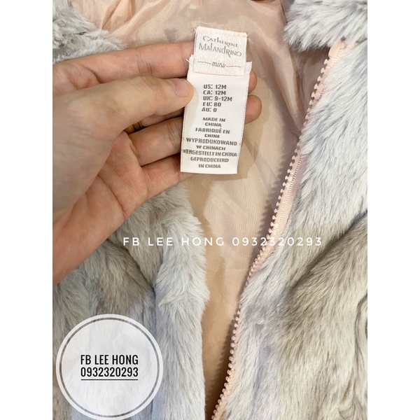 Áo gile lông cho bé gái,hàng xuất Châu âu