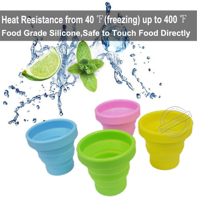 Cốc gấp kính thiên văn silicone du lịch ngoài trời Walfos