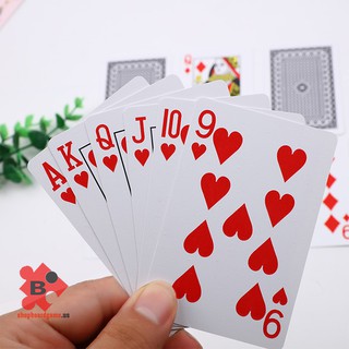 Bài poker nylon không thấm nước 100% plastic cảm giác đã tay
