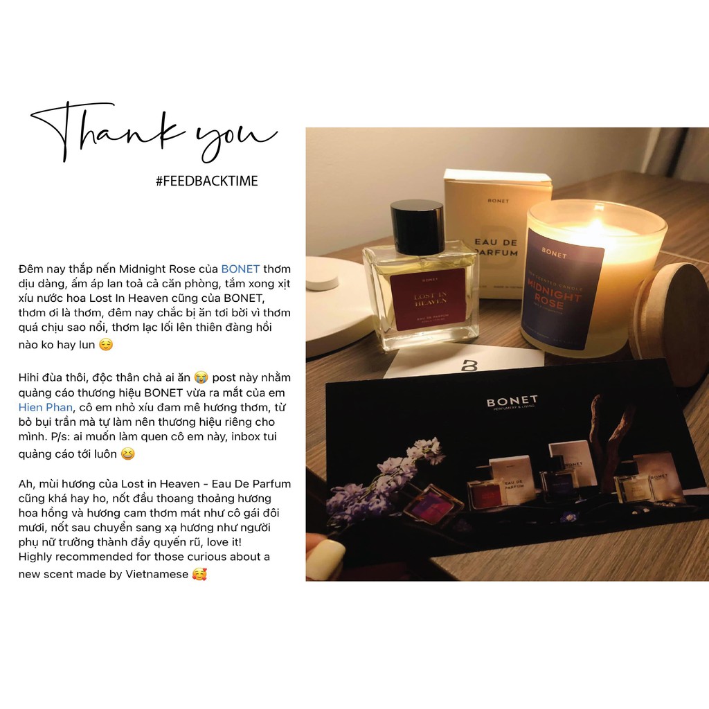 Nước Hoa BONET Lost in Heaven EDP Mini size 10ml