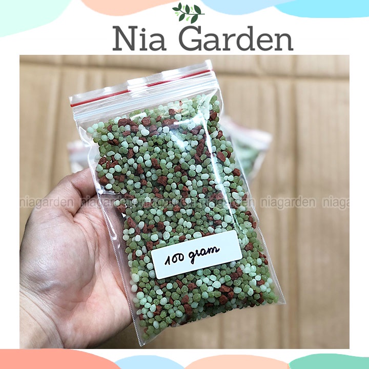 Phân tan chậm cho cây cảnh sen đá xương rồng hoa lan NPK Nia Garden N6